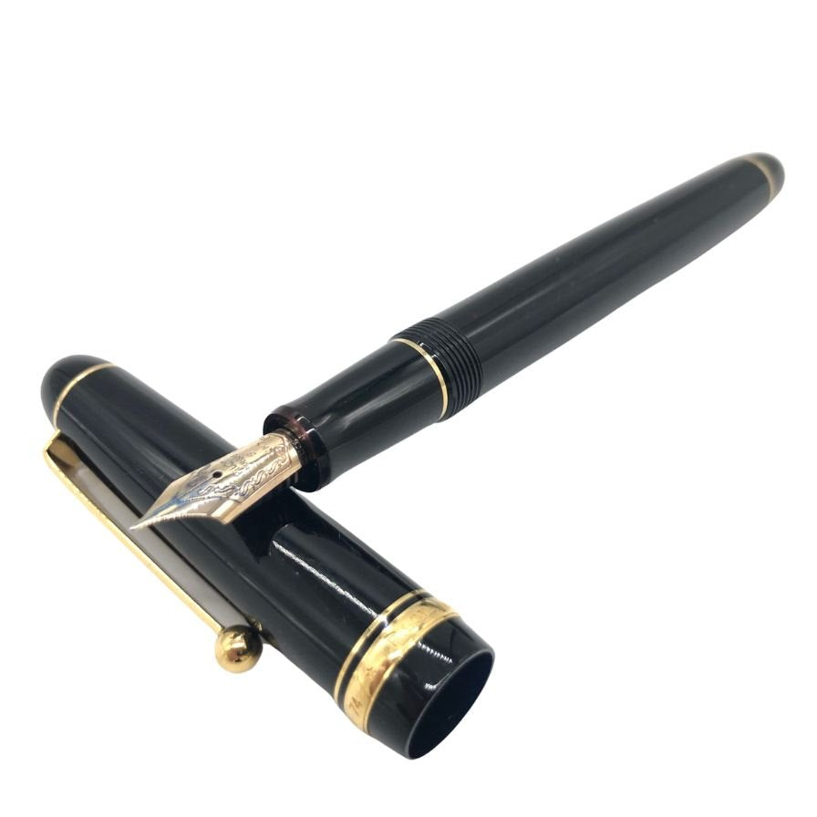 Used ◆Pilot Fountain Pen Custom 74 Nib 14K585 Width M Black PILOT [AFI4] 