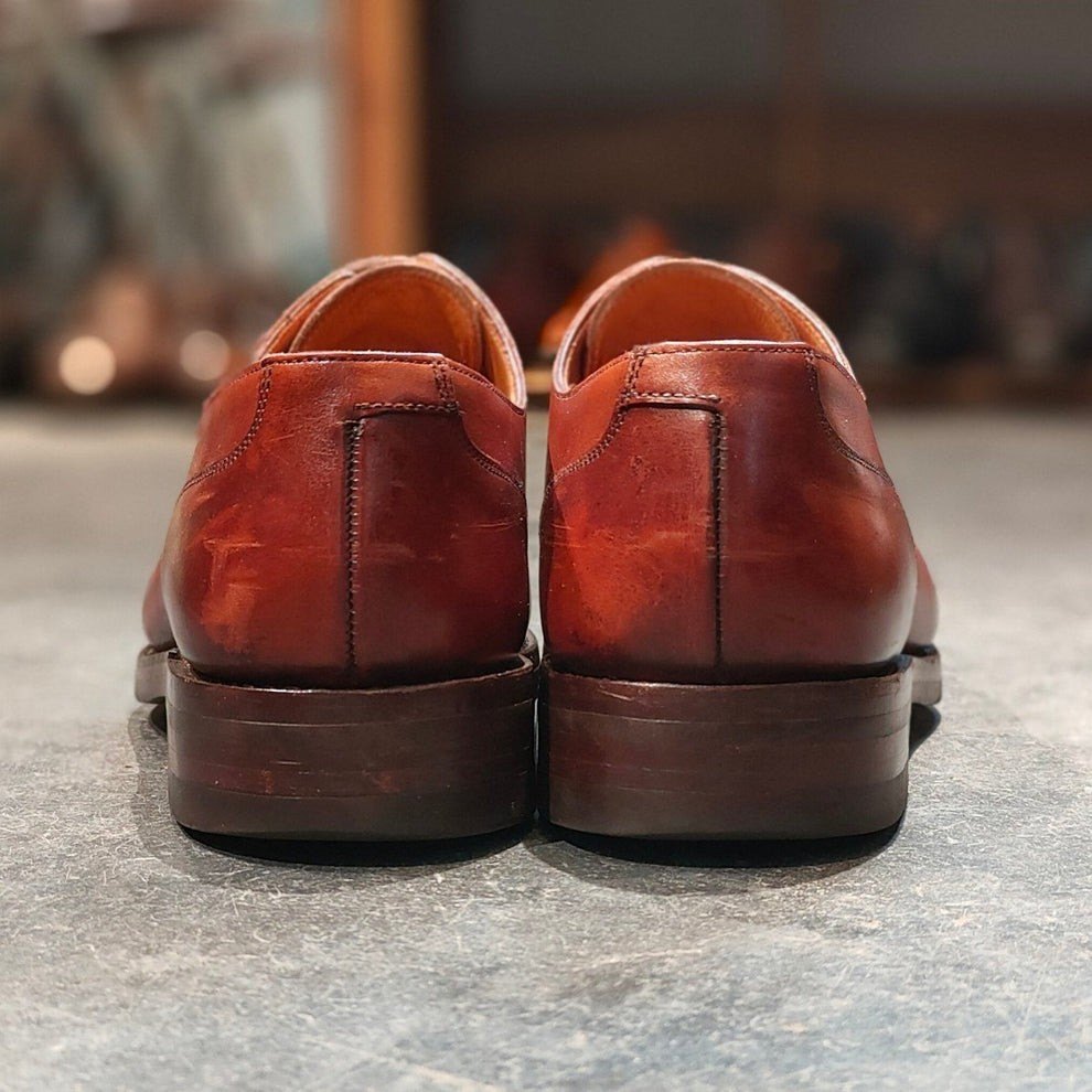 クロケット&ジョーンズ レザーシューズ オンスロー ブラウン メンズ サイズUK7E CROCKETT&JONES ONSLOW ビジネスシューズ 約25.5cm【LA】【中古】
