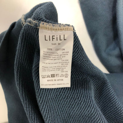 中古◆リフィル トレーナー スウェット モックネック サイズ4 ブルー系 メンズ LIFiLL 【AFB34】