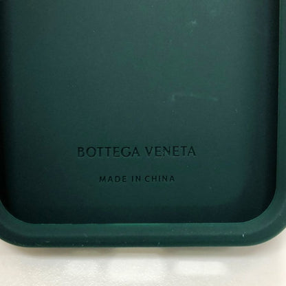 ボッテガヴェネタ iPhoneケース iPhone15Pro ラバー イントレチャート グリーン系 BOTTEGA VENETA【AFI10】【中古】