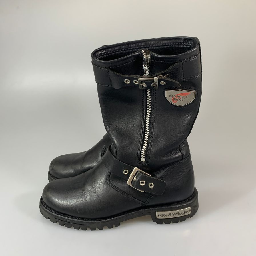 レッドウィング モーターサイクルブーツ スタイル1669 廃盤品 ブラック サイズ7.5 メンズ RED WING 約25.5cm【YB1】