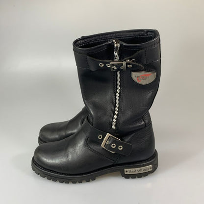レッドウィング モーターサイクルブーツ スタイル1669 廃盤品 ブラック サイズ7.5 メンズ RED WING 約25.5cm【YB1】