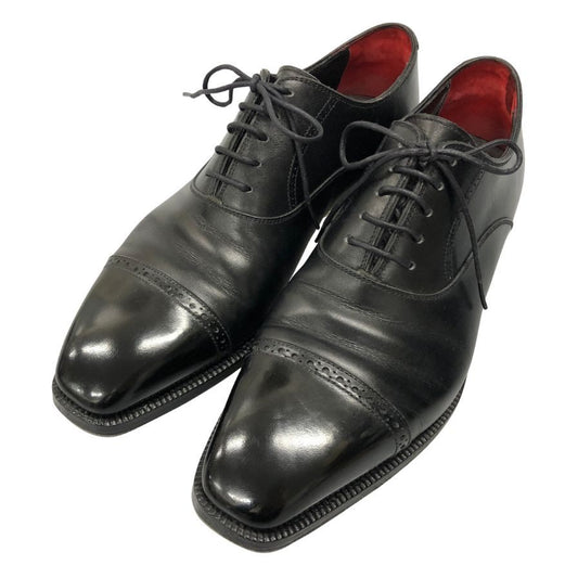 ナポリターノ ラケーレ レザーシューズ キャップトゥ メンズ サイズ7 ブラック Napolitano Rachele【AFC31】【中古】