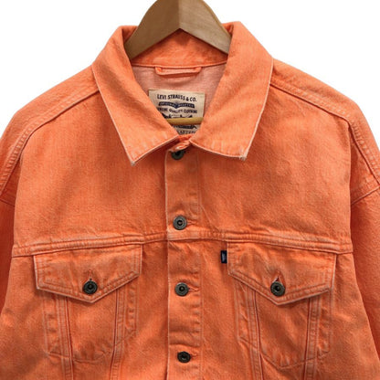 中古◆リーバイス ショート丈デニムジャケット PC9-84754-0002 オレンジ サイズS レディース サードタイプ LEVI STRAUSS & CO. 【AFB11】