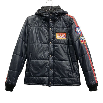 美品◆ヒステリックグラマー 中綿ジャケット ワッペン ブラック メンズ サイズM HYSTERIC GLAMOUR 【AFA20】