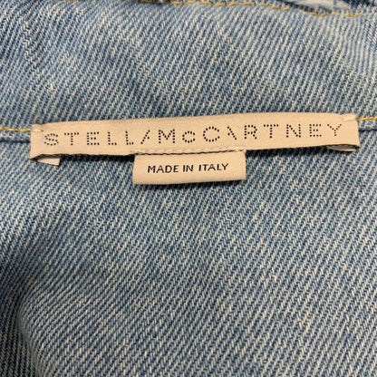 極美品◆ステラマッカートニー 24年 コート デニム生地 ブルー レディース サイズS STELLA McCARTNEY 【AFA2】