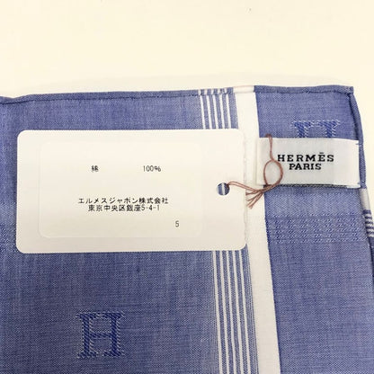エルメス ハンカチ コットン100% ブルー系 レディース HERMES