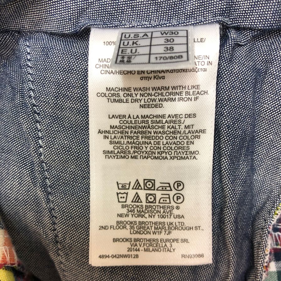 ブルックス ブラザーズ バミューダショーツ  ショートパンツ チェック柄 メンズ サイズ30 Brooks Brothers BERMUDA SHORTS 【AFB37】