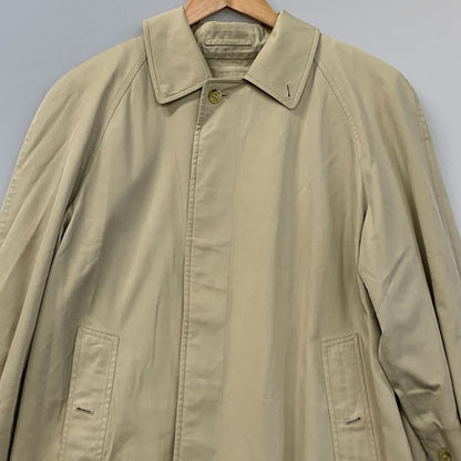 中古◆バーバリー バルカラーコート イングランド製 ライナー付 ベージュ メンズ サイズ 165 Burberry 【AFA15】