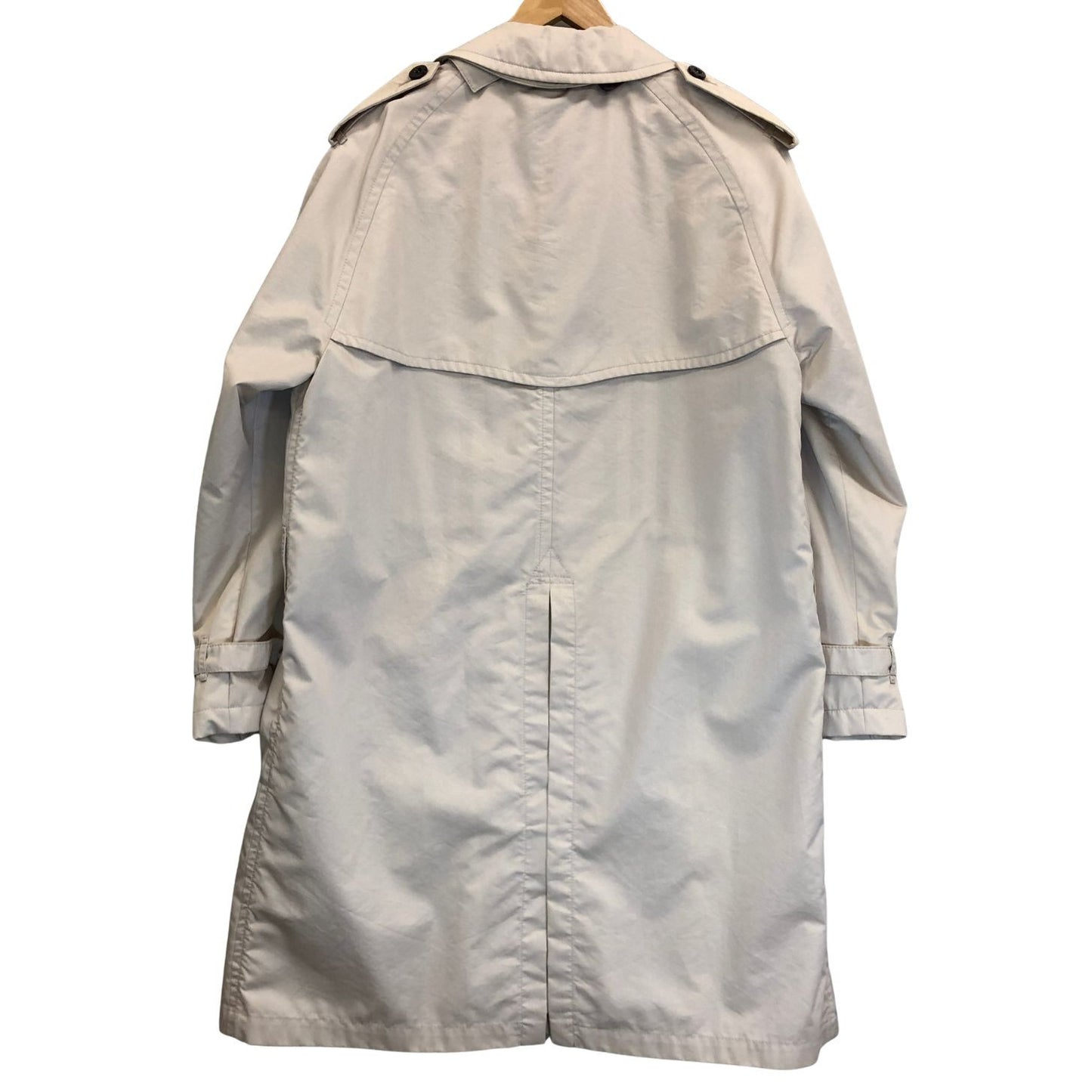 極美品◆バーバリー トレンチコート コットン ナイロン アイボリー サイズEUR52 BURBERRY 【AFA16】