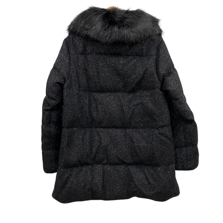 極美品◆モンクレール ダウンジャケット 2022AW ショーヴェ ツイード ラメ レディース ブラック サイズ 1 MONCLER CHAUVET GIUBBOTTO 【AFF24】