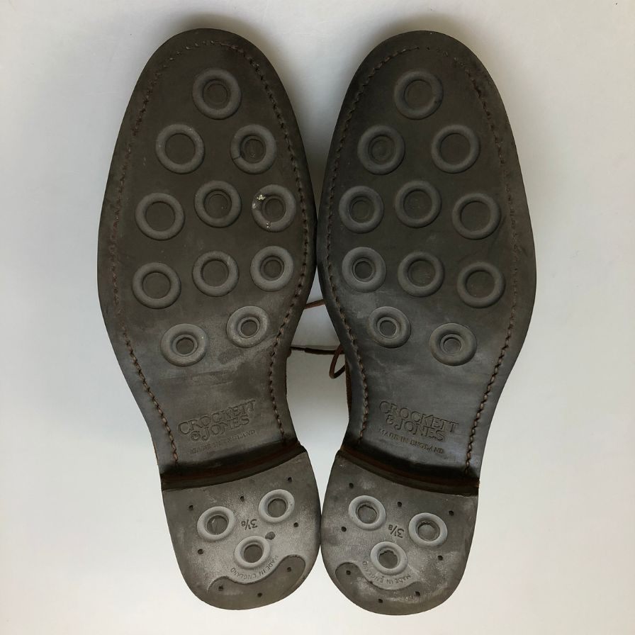 クロケット&ジョーンズ チャッカブーツ チャートシー スエード ライトブラウン メンズ サイズUK7E CROCKETT&JONES CHERTSEY ブーツ 約25.5cm【LA】【中古】