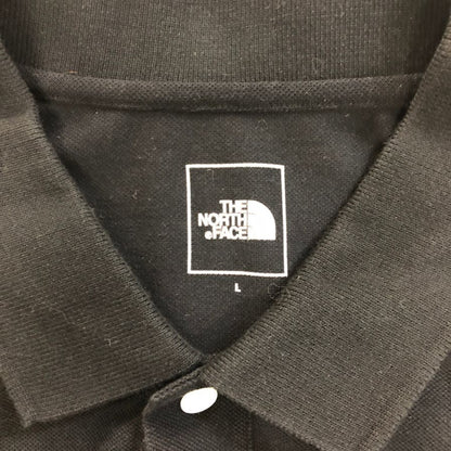 美品◆ザノースフェイス ショートスリーブエニーパートポロ M刺繍 NT22232 メンズ サイズL ブラック THE NORTH FACE 【AFB2】