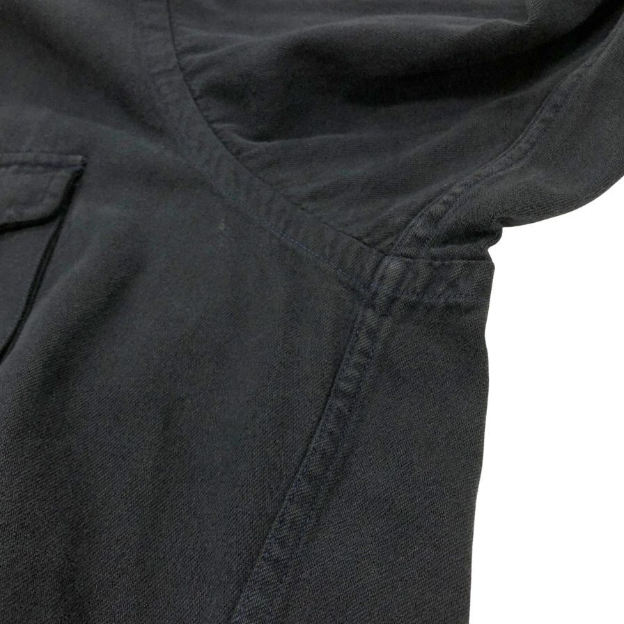 中古◆ポロ ラルフローレン ロングスリーブシャツ ダブルポケット エポーレット ブラック サイズL Polo Ralph Lauren 【AFB14】