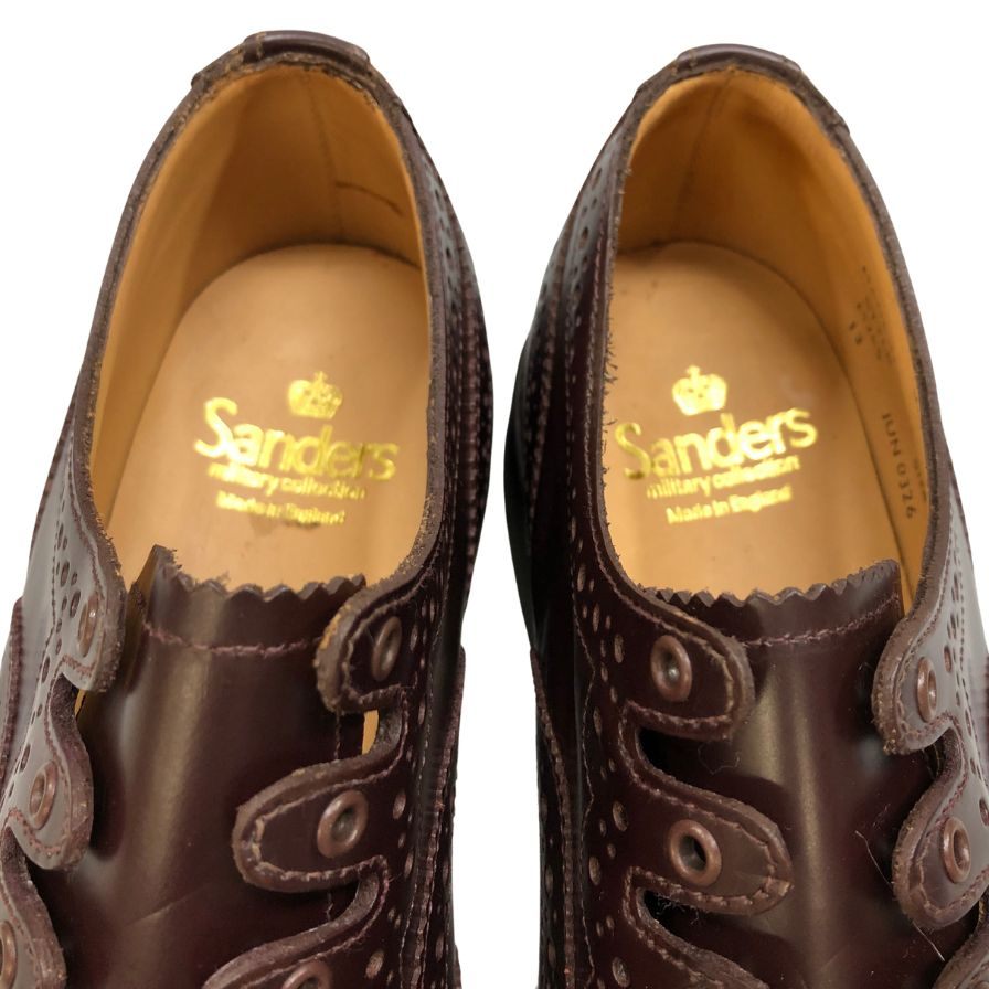 サンダース ギリーシューズ  ウィングチップ  9734R メンズ サイズ 7 ブラウン SANDERS 約26.0cm【AFD9】