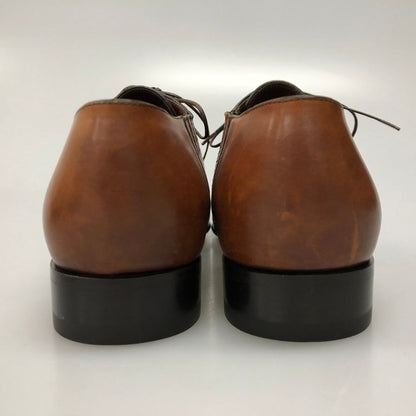 ルイヴィトン レザーシューズ ホールカット メダリオンメンズ サイズ7.5 Ｍブラウン LOUIS VUITTON 約25.5cm【AFD9】