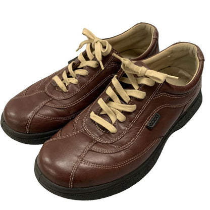 エコー レザースニーカー 5444 ブラウン サイズ27EEE ecco 約27.0cm【AFC43】