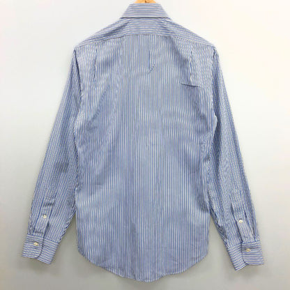 美品◆ポロ ラルフローレン 長袖シャツ 胸刺繍 ストライプ メンズ サイズ14 1/2 POLO RALPH LAUREN 【AFB17】