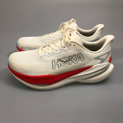 ホカオネオネ ランニングシューズ マッハ X3 ホワイト メンズ 26.5㎝ HOKA ONE ONE【AFC8】【中古】