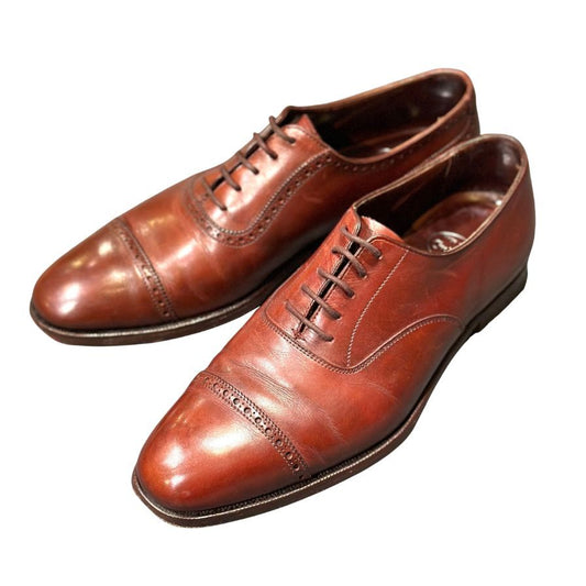 クロケット&ジョーンズ レザーシューズ アルバニー アデレード カーフ ブラウン メンズ サイズUK6D Crockett&Jones ビジネスシューズ 約24.5cm【LA】【中古】