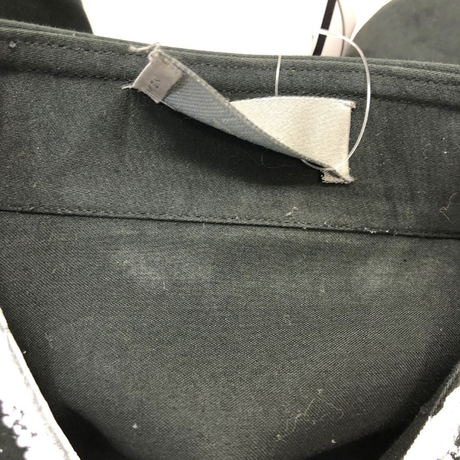 美品◆ディオール オム  シャツ ペイント ブラック メンズ サイズ 38ディオール オムDIOR HOMME 【AFB36】