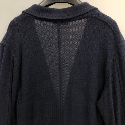 美品◆ビームスF テーラードジャケット コットンニット ダブルブレスト 錨ボタン サイズ46 メンズ BEAMS F 【AFB33】