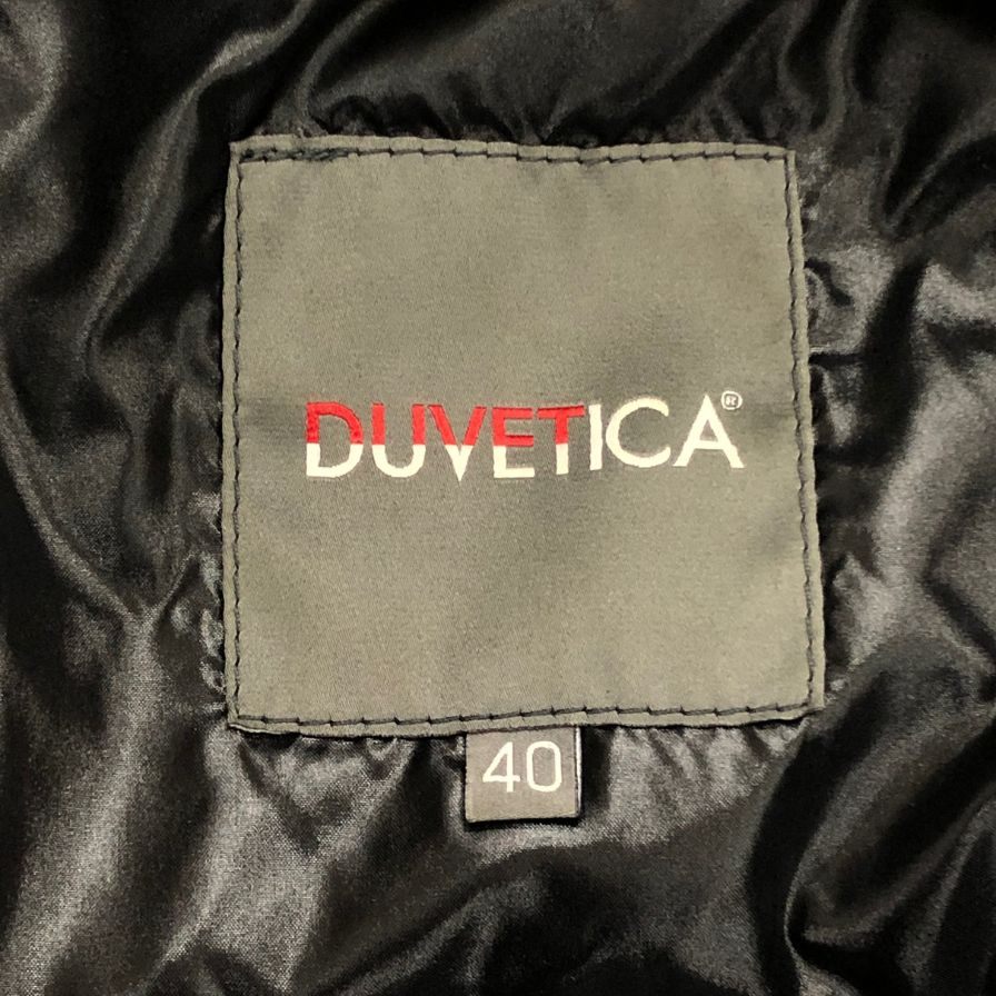 美品◆デュベティカ デュベチカ ダウンコート アチェ レディース サイズ40 ブラック DUVETICA 【AFA18】