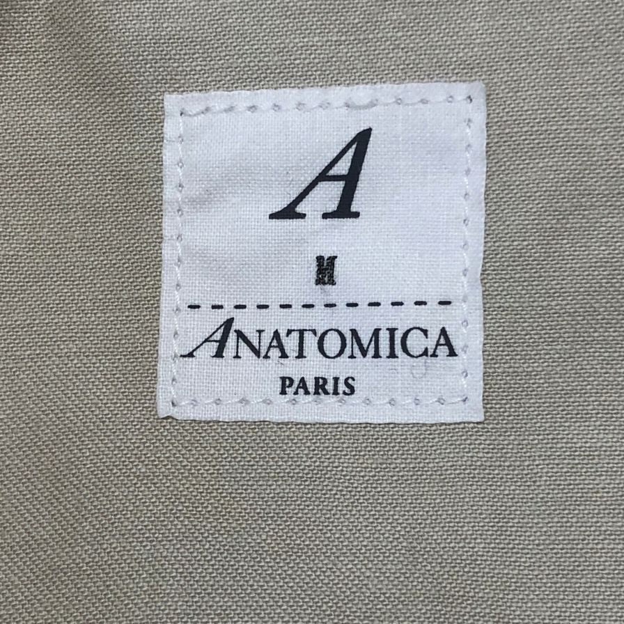 美品◆アナトミカ ハリソンシャツ ベージュ メンズ サイズＭ ANATOMICA 【AFB5】