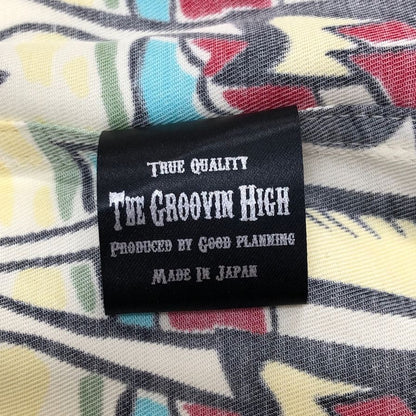 美品◆グルービンハイ 開襟シャツ 1940S 半袖 総柄 メンズ サイズL THE GROOVIN HIGH 【AFB5】