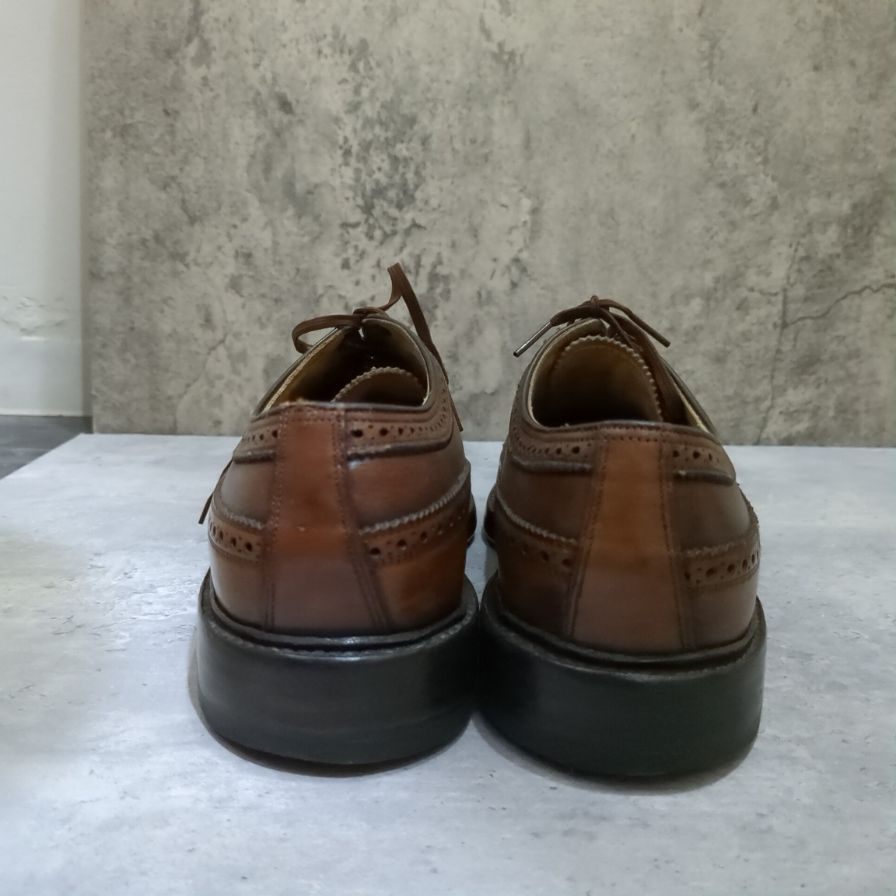 フローシャイム レザーシューズ インペリアル ケンムーア ウイングチップ グレインレザー ブラウン メンズ サイズUS9.5D FLORSHEIM ビジネスシューズ 約27.5cm【LA】【中古】