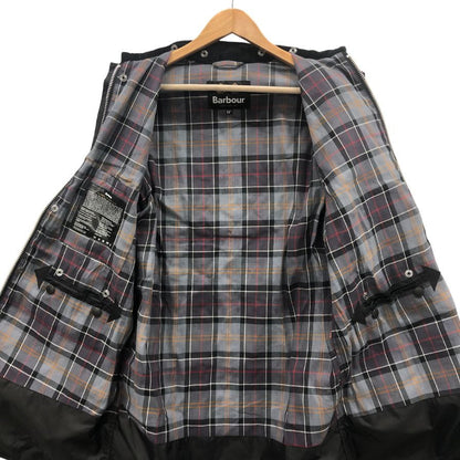 美品◆バブアー ロングワックスジャケット ボーダー OS BORDER ブラック メンズ サイズ34 222MWX2089 Barbour 【AFB30】