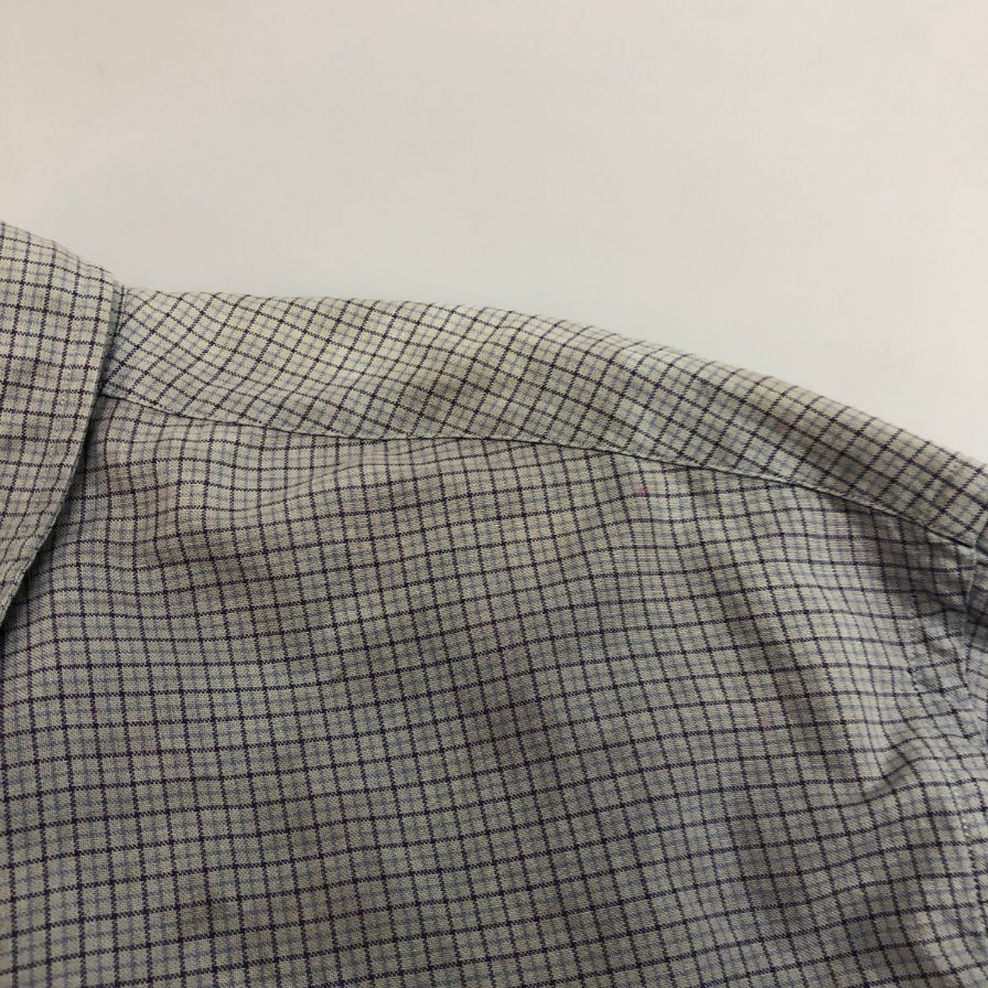 中古◆ラルフローレン ボタンダウンシャツ 90S ブルー系 チェック メンズ サイズ3XL Ralph Lauren 【AFB38】