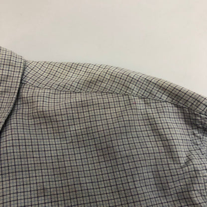 中古◆ラルフローレン ボタンダウンシャツ 90S ブルー系 チェック メンズ サイズ3XL Ralph Lauren 【AFB38】