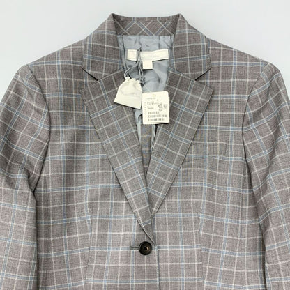 ブルックスブラザーズ スーツ セットアップ ニューヨーク チェック  レディース サイズ4 グレー BROOKS BROTHERS【AFB41】