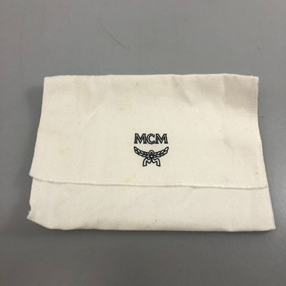 エムシーエム パスケース モノグラム アイコン レザー ブラック×パープル MCM【AFI10】【中古】