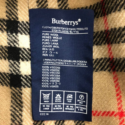 美品◆バーバリー ステンカラーコート ヴィンテージ 一枚袖 ウール メンズ サイズ40REG Burberrys 【AFA3】