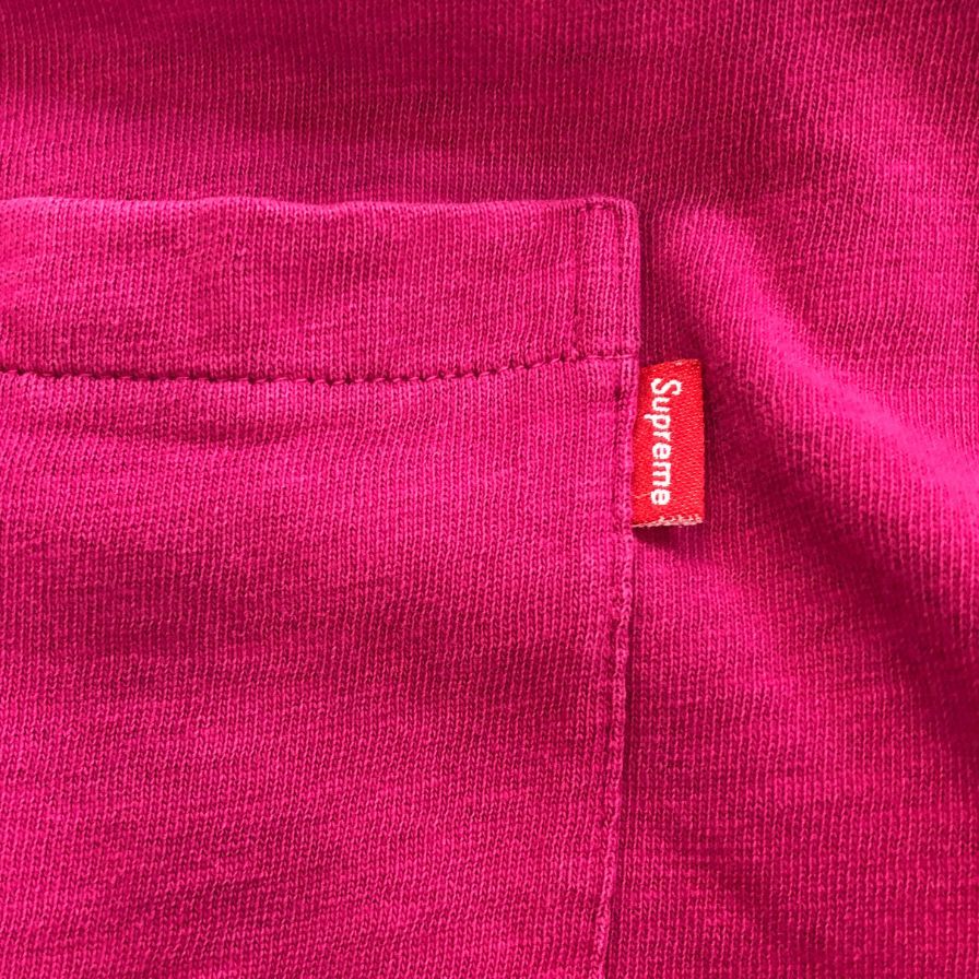 美品◆シュプリーム ポケット Tシャツ マゼンタ レディース Mサイズ ピンク系 supreme 【AFB44】
