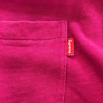 美品◆シュプリーム ポケット Tシャツ マゼンタ レディース Mサイズ ピンク系 supreme 【AFB44】