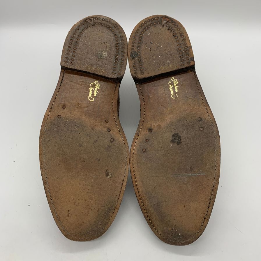 フローシャイム レザーシューズ ウイングチップ グレインレザー ブラウン メンズ サイズUS9D FLORSHEIM 約27.0cm【YB5】