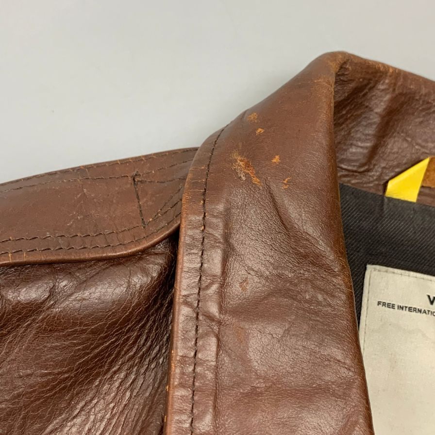 中古◆ヴィズヴィム ビズビム レザージャケット エレメンドルフジャケット メンズ ホースレザー サイズS ブラウン visvim 【AFG1】