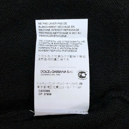極美品◆ドルチェ&ガッバーナ トップス セーター カシミア100%レディース サイズS ブラック DOLCE&GABBANA 【AFB8】