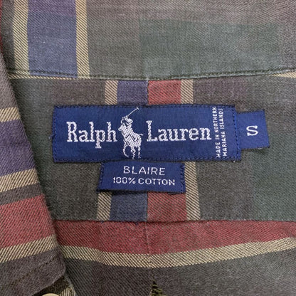 ラルフローレン チェックシャツ チェック柄 メンズ サイズS Ralph Lauren【LA】