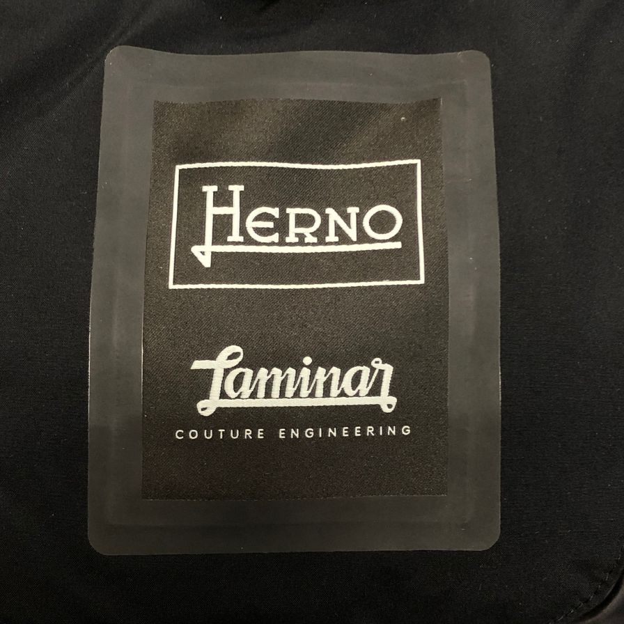 美品◆ヘルノ コート ラミナー ツイード ウール 中綿 ハーフ丈 ジャケット グレー メンズ サイズ42 HERNO Laminar 【AFA9】