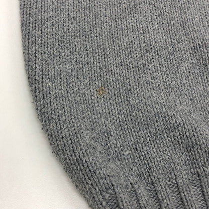 中古◆ポロ ラルフローレン ハンドニット グレー コットン メンズ サイズL Polo Ralph Lauren 【AFB38】
