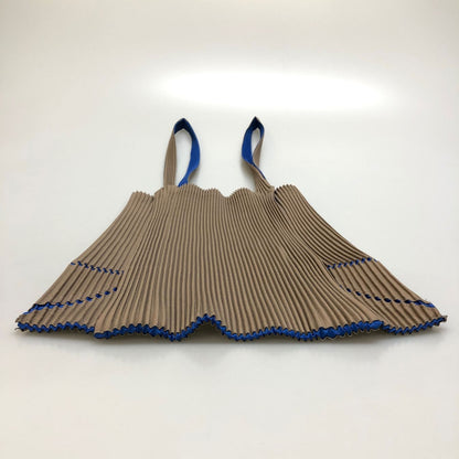 プリーツプリーズ トートバッグ ポリエステル  レディース ブラウン×ブルー PLEATS PLEASE【AFE6】