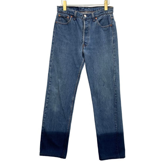 リーバイス デニム 501 90年代 USA製 ボタン裏501 裾グラデーション インディゴ メンズ サイズ W30 L32 LEVI’S 【AFB24】