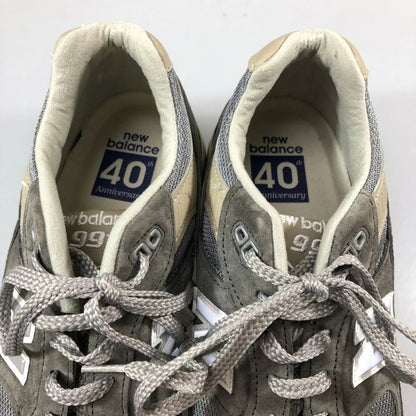 ニューバランス ローカット スニーカー M991UFK 40周年記念モデル 1982-2022 UK製 メンズ サイズUK9 グレー New Balance 約27.5cm【AFC1】