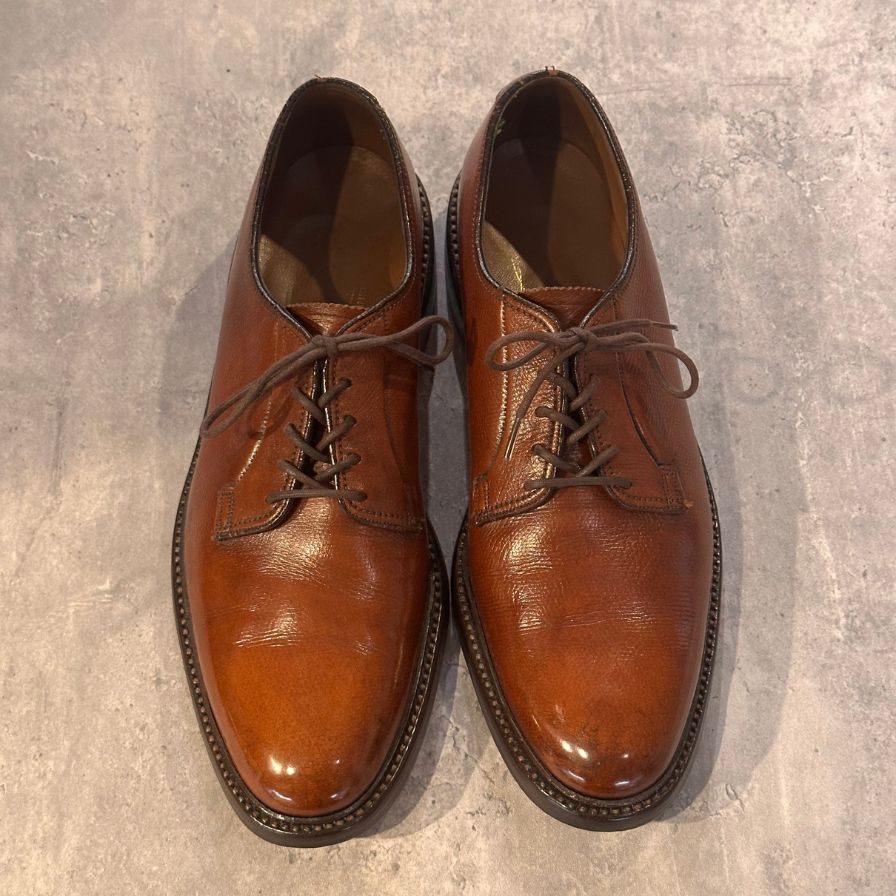 フローシャイム プレーントゥ グレインレザー ブラウン グレインレザー サイズUS10.5B メンズ FLORSHEIM ビジネスシューズ 約27.0cm【LA】【中古】