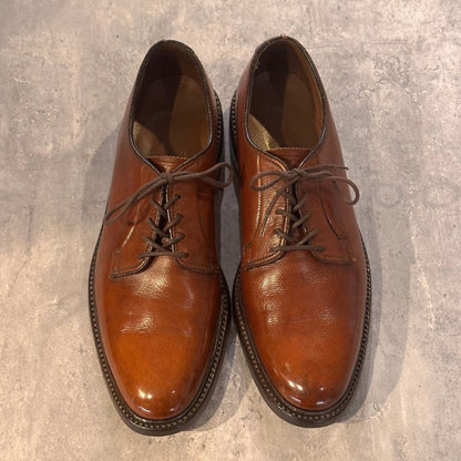 フローシャイム プレーントゥ グレインレザー ブラウン グレインレザー サイズUS10.5B メンズ FLORSHEIM ビジネスシューズ 約27.0cm【LA】【中古】