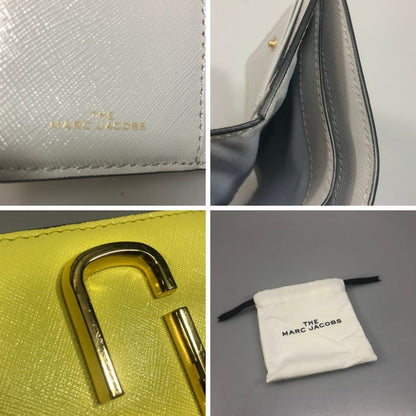 マークジェイコブス 二つ折り財布 スナップショット イエロー MARC JACOBS【AFI18】